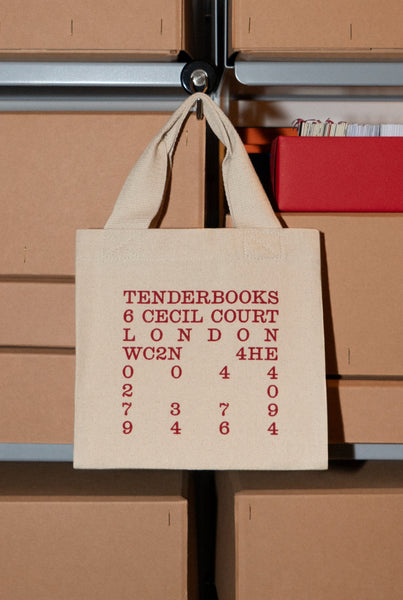 Small Print Miniature Tote Bags by Veronica Ditting [Red]
