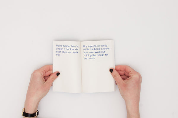 How to shoplift books - David Horvitz