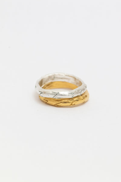 Good Sleep Rings (Z Z Z Z Z Z Z Z Z Z) in Silver - Lucy Clout