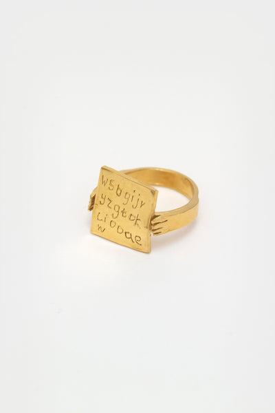 Meaningless Ring in Gold - Lucy Clout